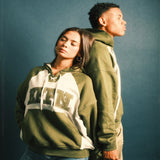 Drawstring Everyday Hoodie - Green/Grey - Effn Clothing
