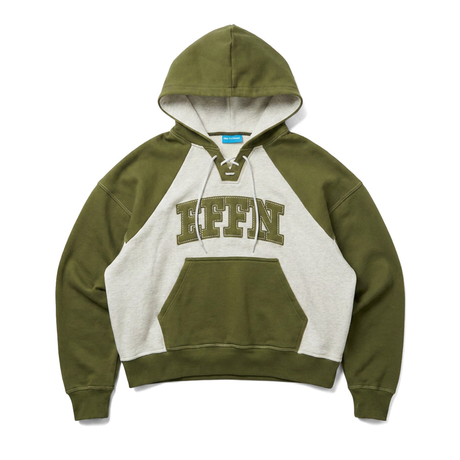 Drawstring Everyday Hoodie - Green/Grey - Effn Clothing